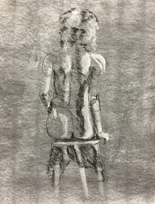 Woman on Stool